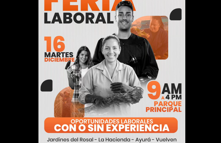 |Gachancipá| realizará la |Feria Laboral| 2025 en el |Parque Principal|