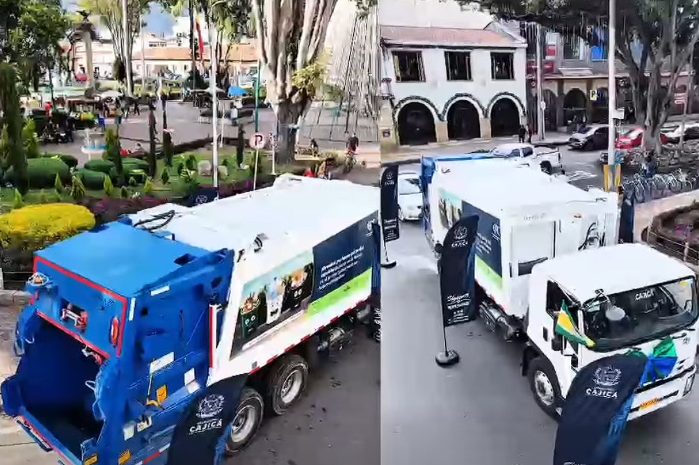 |Cajicá| fortalece el servicio de aseo con nuevo |vehículo compactador| + Video