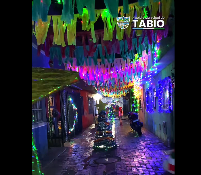 Finalizó el recorrido por las 13 cuadras participantes del |concurso navideño| en |Tabio| + Video