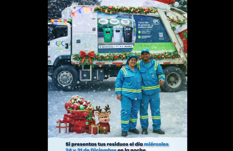 Ajuste en el |horario| de presentación de residuos durante las |festividades|