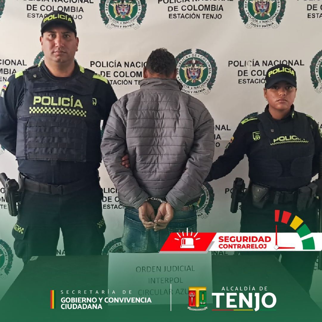 |Captura| en |Tenjo| por requerimiento judicial internacional