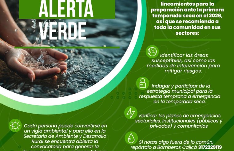|IDEAM| emite lineamientos de prevención ante la primera |temporada seca| de 2026