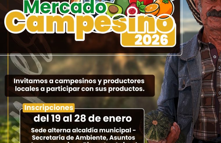 |Tabio| impulsa la economía rural con el |Mercado Campesino| 2026