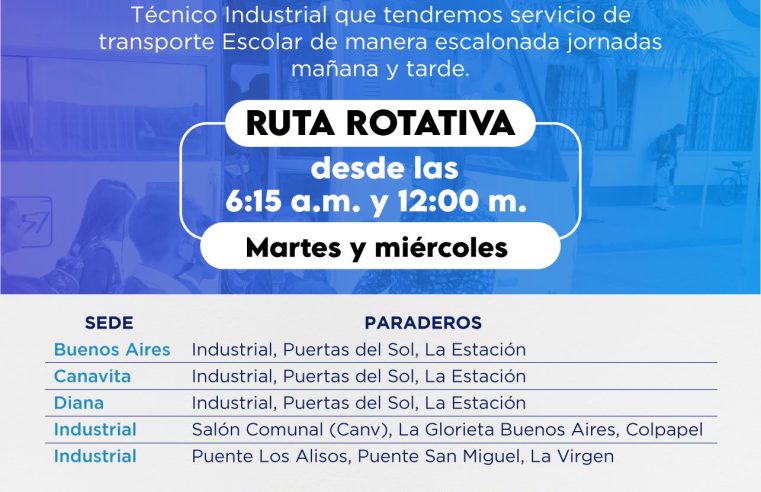 Información clave sobre el |servicio de transporte| escolar en |Tocancipá|