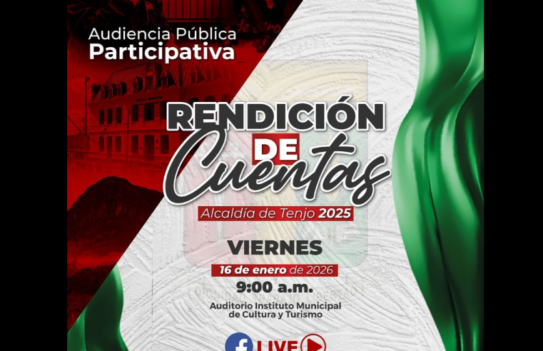 |Tenjo| realizará Audiencia Pública Participativa de |Rendición de Cuentas| 2025