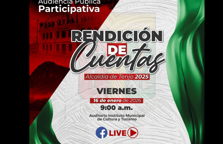 |Tenjo| realizará Audiencia Pública Participativa de |Rendición de Cuentas| 2025