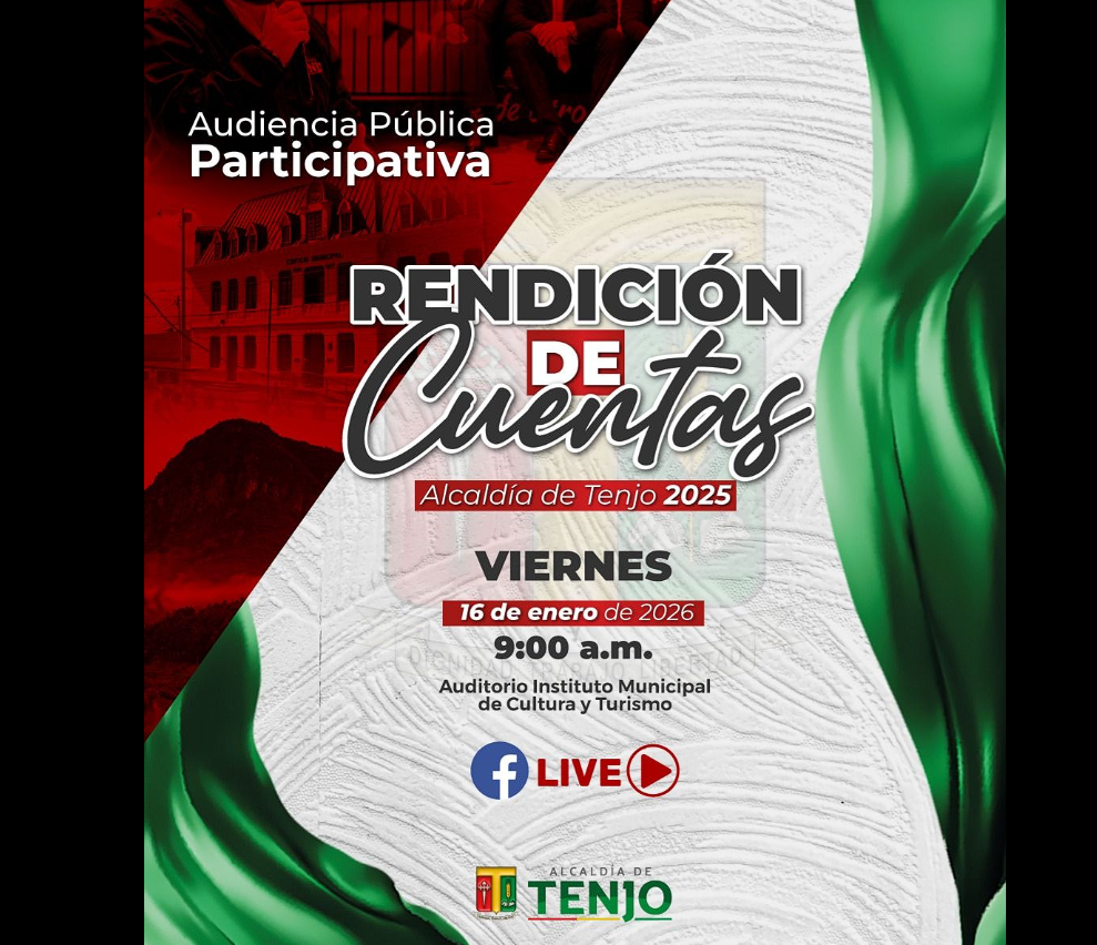 |Tenjo| realizará Audiencia Pública Participativa de |Rendición de Cuentas| 2025