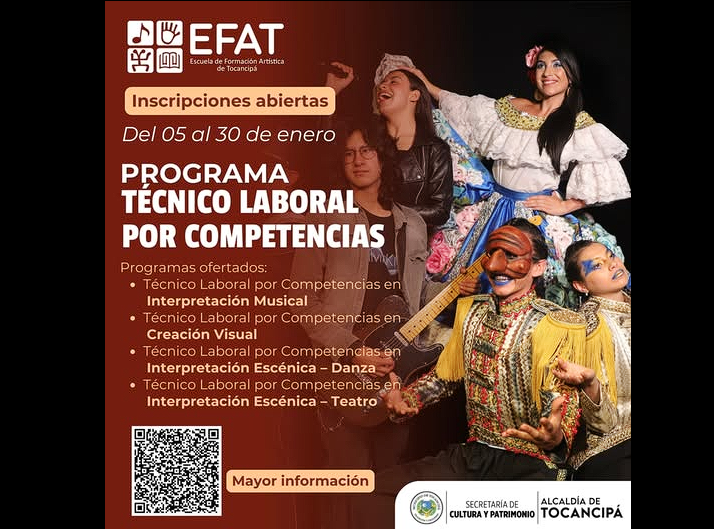 Abiertas las inscripciones al |Programa Técnico Laboral| EFAT en |Tocancipá|