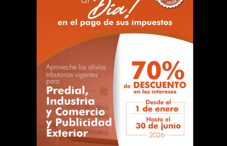 |Chía| inicia 2026 con alivios tributarios y un Estatuto Tributario renovado