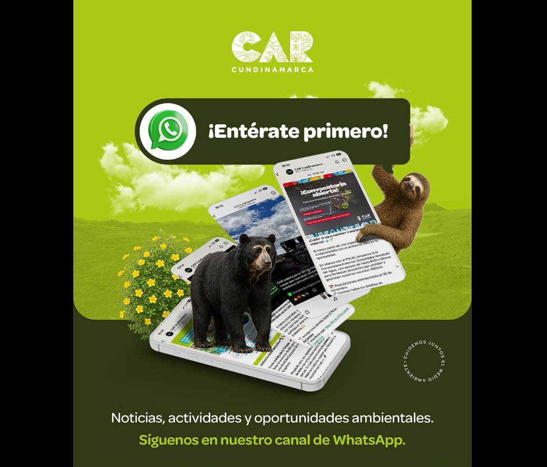 La |CAR| invita a la comunidad a unirse a su canal oficial de WhatsApp