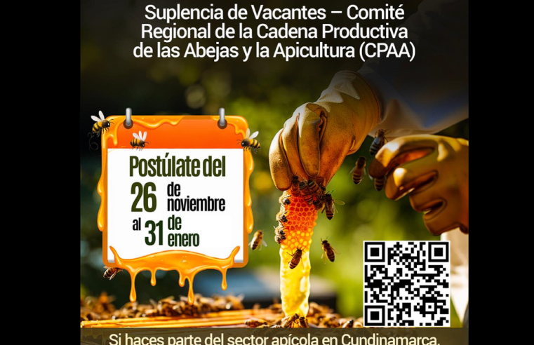Abierta |convocatoria| para suplencia de vacantes en el |Comité Regional de Apicultura|