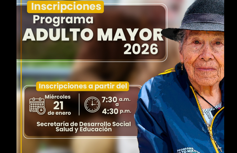 Abiertas las inscripciones al |Programa Adulto Mayor| 2026 en |Tabio|