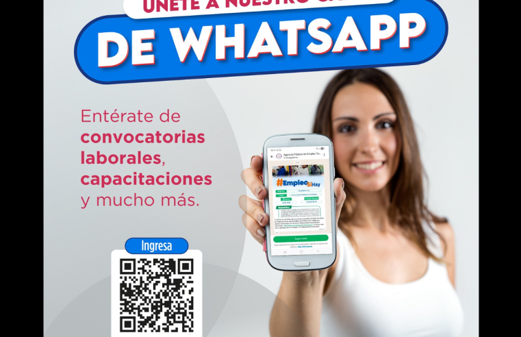 El canal de |WhatsApp| de |empleo| y formación de |Tocancipá| continúa creciendo