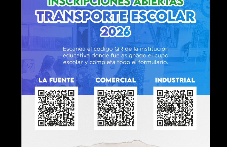 |Transporte escolar| disponible para estudiantes con mayor distancia a su institución educativa