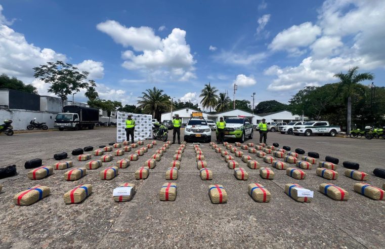 |Incautadas| 540 toneladas de |marihuana| en el corredor |Bogotá|–|Girardot|