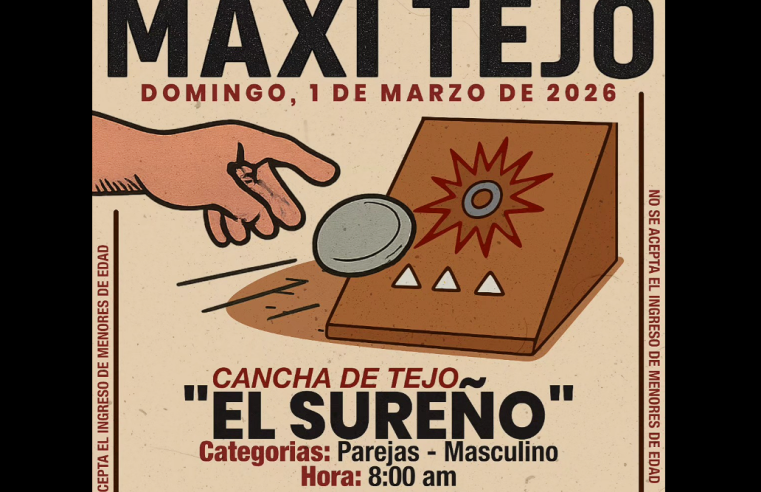 |Gachancipá| realizará el Primer Torneo Municipal de |Maxi Tejo|