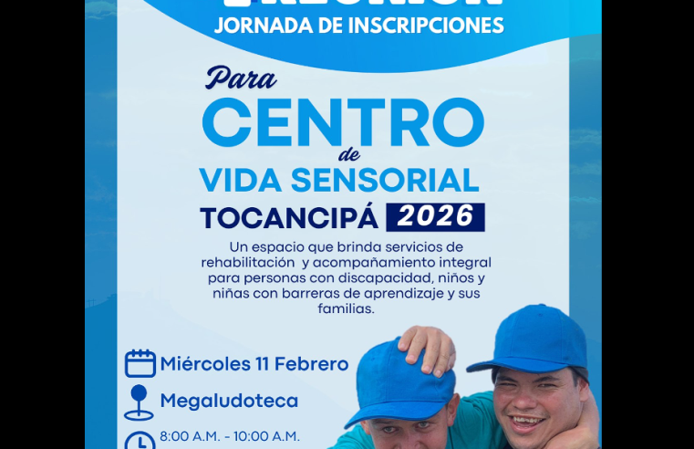Primera reunión del |Centro de Vida| Sensorial convoca a |población con discapacidad| en el municipio de |Tocancipá|