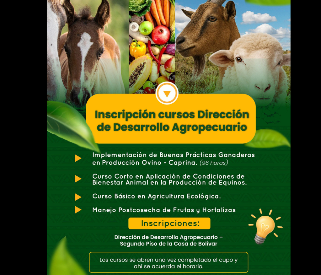 |Sopó| abre inscripciones a nuevos cursos para fortalecer el |desarrollo agropecuario|