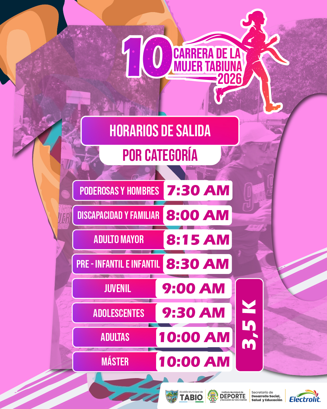 |Tabio| se alista para la décima |Carrera de la Mujer| 2026