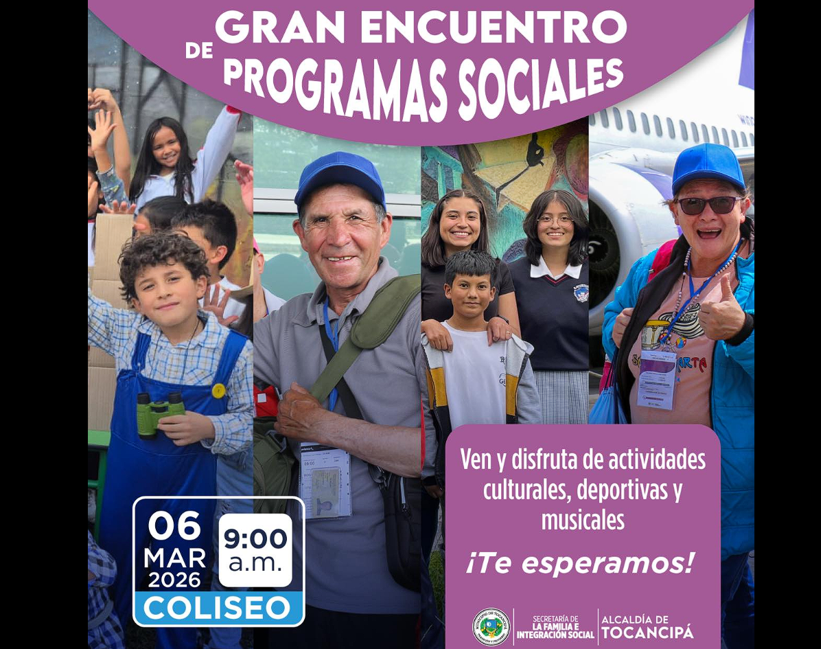 Invitan a |jornada familiar| llena de música y recreación en el Coliseo Municipal de |Tocancipá|