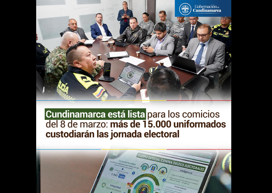 Activan |plan de seguridad| para garantizar la |jornada electoral| en el departamento