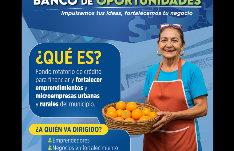 |Tocancipá| impulsa |emprendimientos| con el |Banco de Oportunidades|