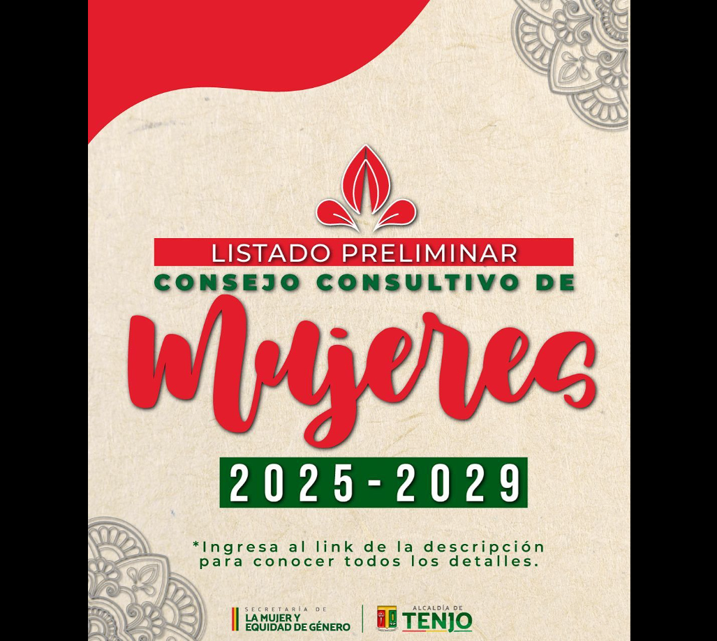 Publican |listado preliminar| de inscripciones al |Consejo Consultivo de Mujeres| 2025–2029