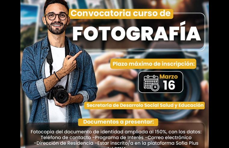 |Tabio| promueve espacios de formación para fortalecer habilidades en |fotografía|
