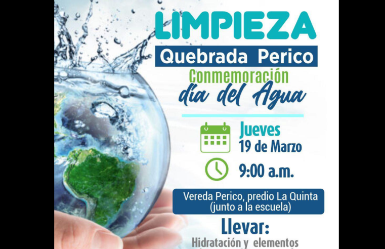 |Nemocón| convoca |jornada de limpieza| en la quebrada de la |vereda Perico|