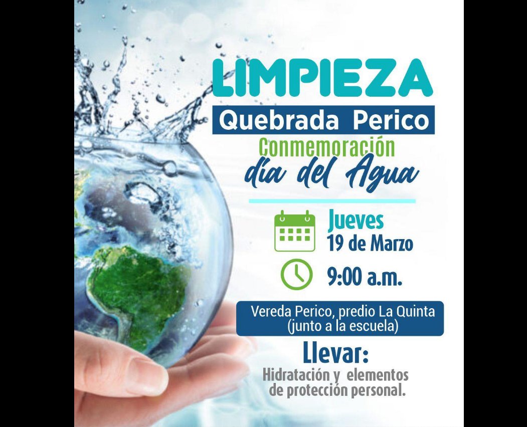 |Nemocón| convoca |jornada de limpieza| en la quebrada de la |vereda Perico|