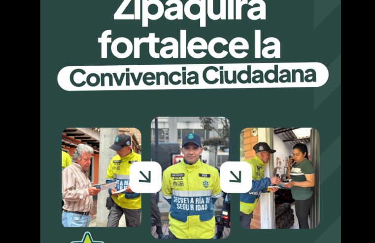 |Zipaquirá| impulsa modelo pionero para fortalecer la |convivencia ciudadana|