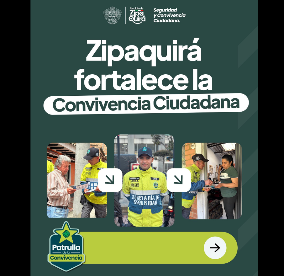 |Zipaquirá| impulsa modelo pionero para fortalecer la |convivencia ciudadana|