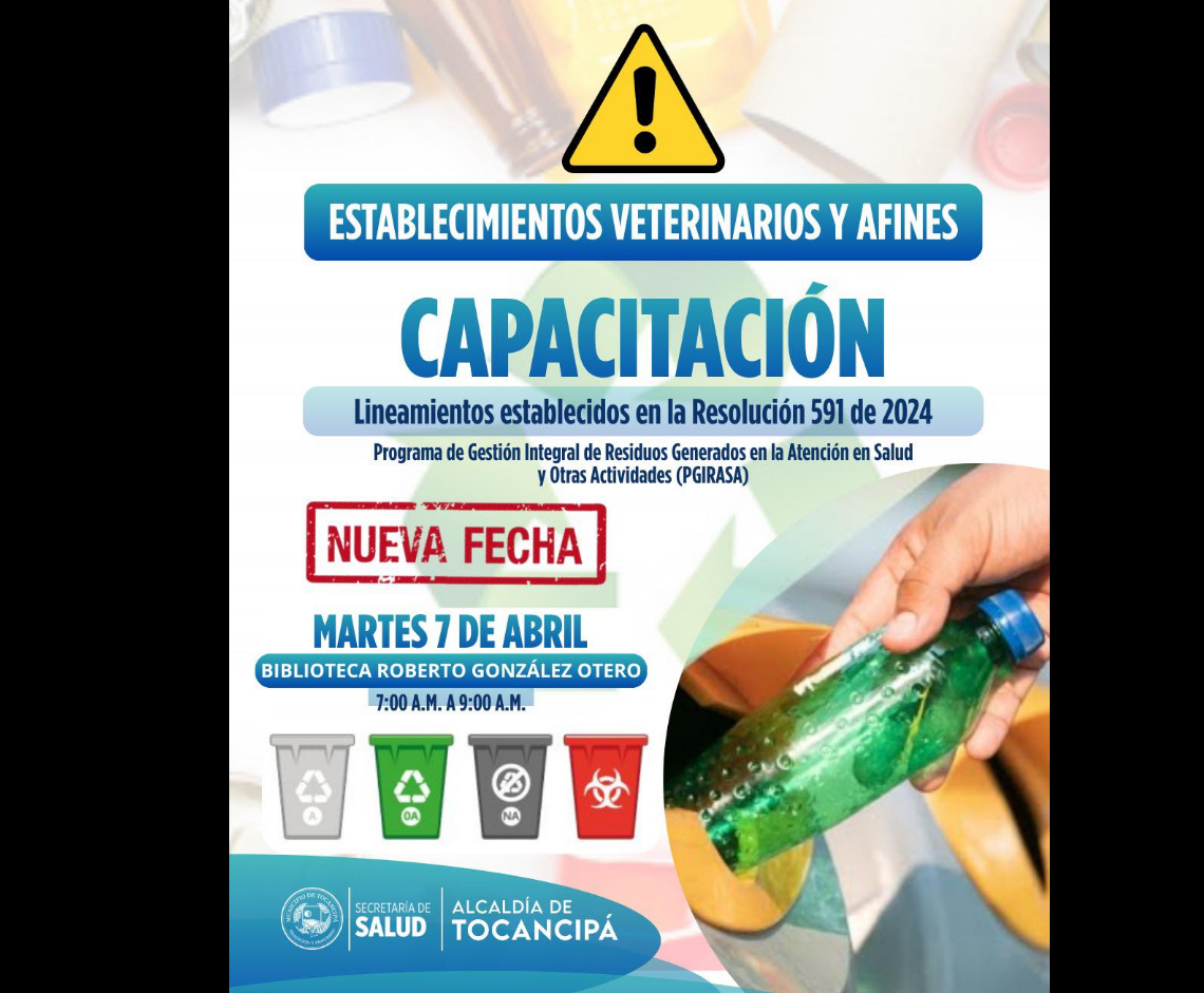 |Capacitación| sobre la Resolución 591 de 2024 para |establecimientos veterinarios| en |Tocancipá|