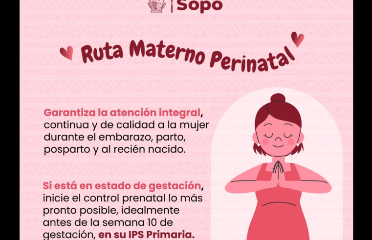 |Sopó| promueve la |Ruta Materno Perinatal| para una |maternidad segura|