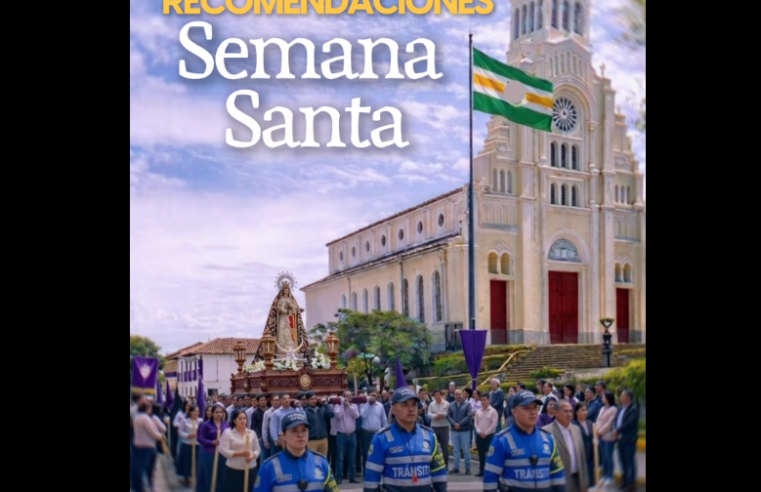 Procesiones de |Semana Santa| en el municipio de |Cajicá| tendrán acompañamiento sin cierres viales generales + Video