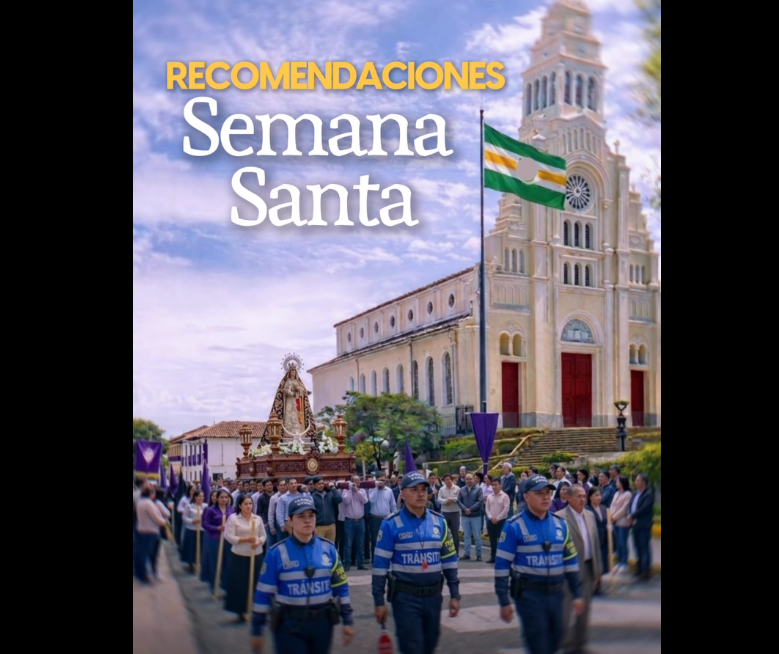 Procesiones de |Semana Santa| en el municipio de |Cajicá| tendrán acompañamiento sin cierres viales generales + Video