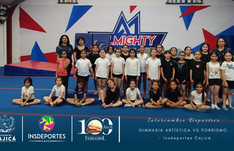 Deportistas de |Cajicá| fortalecieron su formación en intercambio de |gimnasia artística| y porrismo