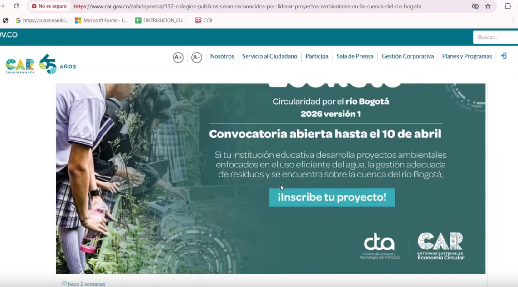 Invitan a participar en el |EcoReto| 2026 con |kits ambientales| + Video