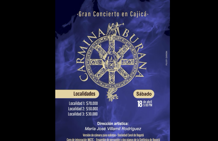 |Cajicá| vivirá la fuerza de “Carmina Burana” en |concierto sinfónico-coral| + Video