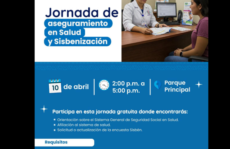 |Sopó| realizará jornada de aseguramiento en salud y sisbenización para la comunidad