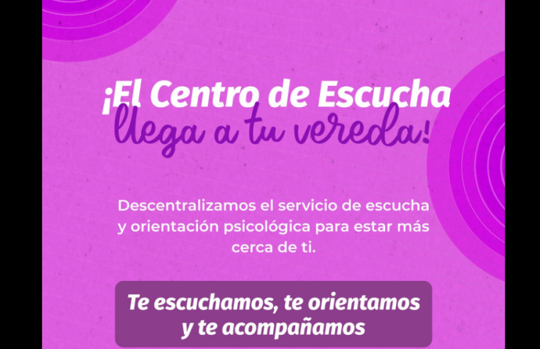 Centro de Escucha llega a las veredas de |Cogua| para fortalecer el |acompañamiento comunitario|