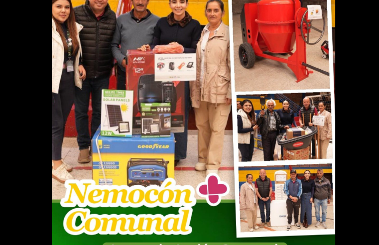 |Nemocón| fortalece a las |Juntas de Acción Comunal| con entrega de |dotaciones|
