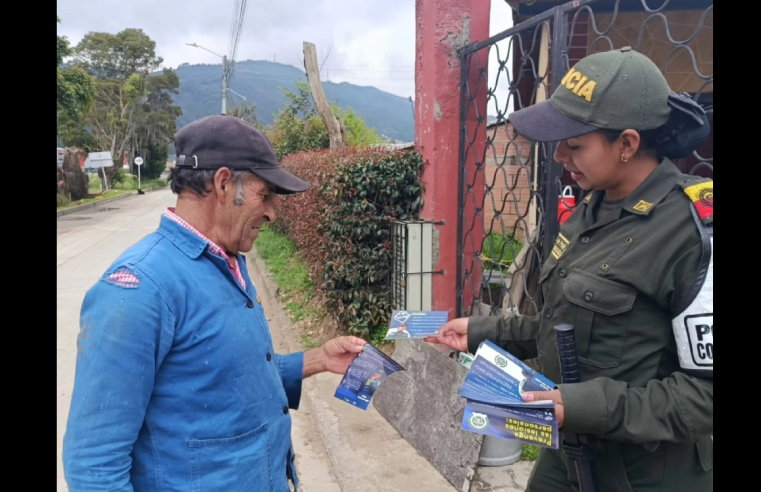 Refuerzan acciones de |seguridad| en sectores de |Gachancipá|