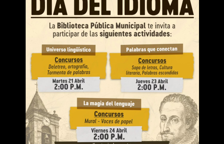 |Gachancipá| conmemora el |Día del Idioma| con actividades culturales y literarias
