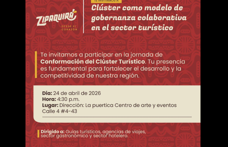 Invitan a jornada de conformación del clúster turístico en |Zipaquirá|