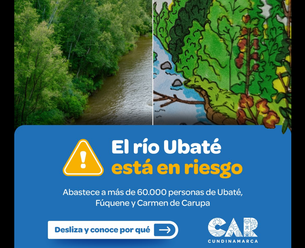 Invitan a la comunidad a proteger el |río Ubaté| y frenar acciones que lo afectan