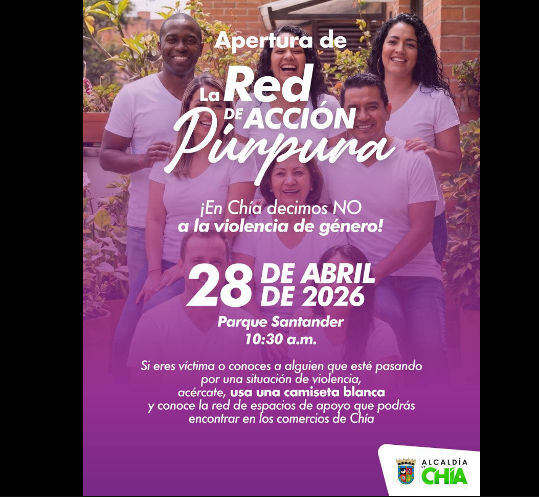 |Chía| activará 16 |Puntos Púrpura| para fortalecer la atención frente a la |violencia de género|