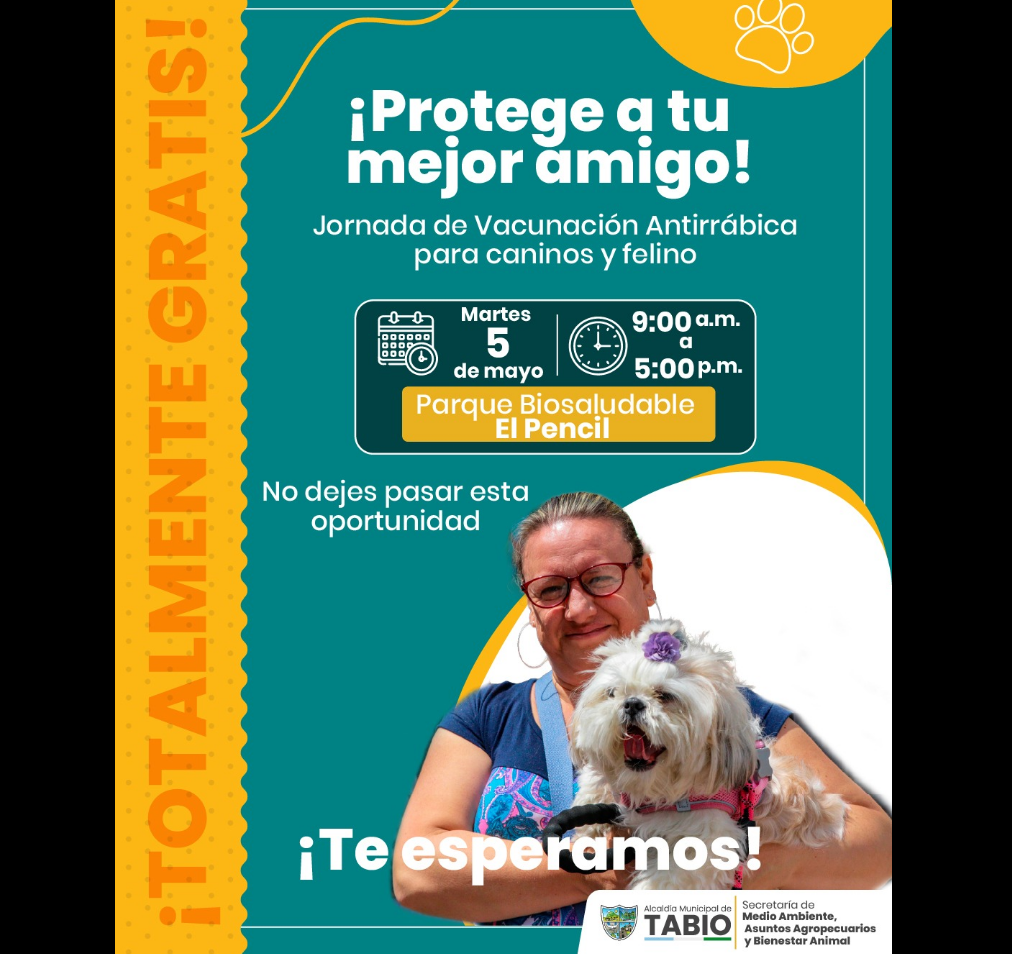 Nueva jornada de |vacunación antirrábica| busca proteger a las |mascotas|