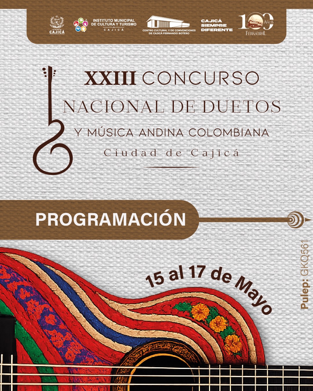 |Concurso Nacional de Duetos| de |Cajicá| celebra su edición número 23 exaltando la |música andina| colombiana
