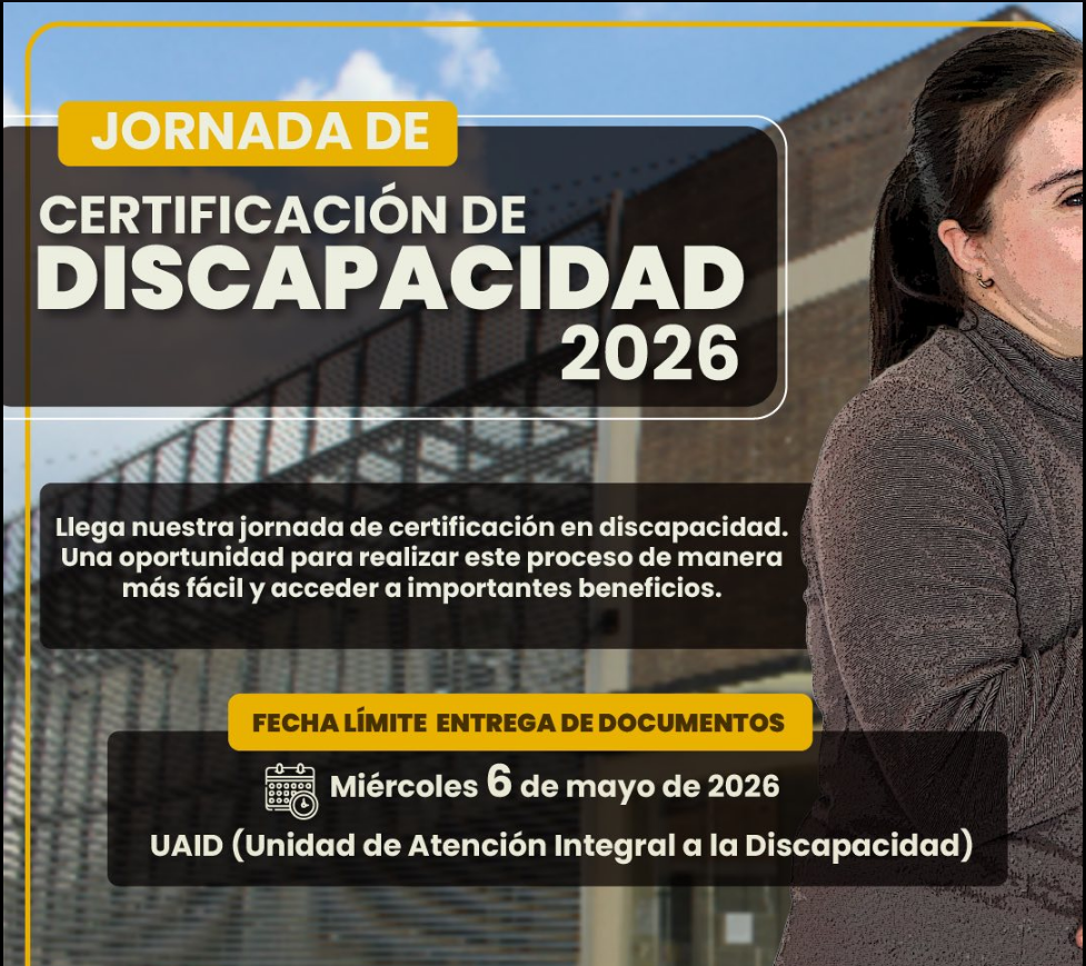 |Tabio| realizará Jornada de Certificación de |Discapacidad| 2026